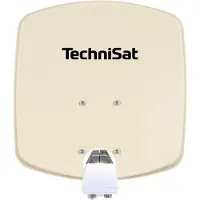 Technisat DigiDish 33 + Twin LNB Beige Sat/Installation (Antenne parabolique, DVB-S / -S2), Parabole + antenne, Beige
