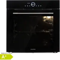 Klarstein Four Encastrable Chaleur Tournante, Four Encastrable Noir avec 11 Modes, Four Electrique avec Décongélation, Convection, Grill, Four Connecté de 73L, Utilisation Facile, Four à Encastrer
