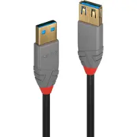 Lindy 36763 câble USB USB 3.2 Gen 1 (3.1 Gen 1) 3 m USB A Noir