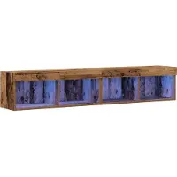 vidaXL Ensemble d'armoires TV 2 pcs Vieux bois 80 x 30 x 30 cm Bois composite