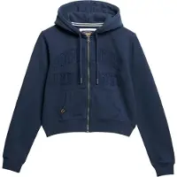 Superdry Athletic Tonal Full Zip Sweatshirt Bleu M Femme