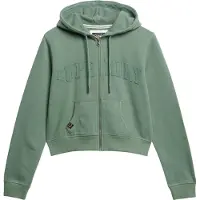 Superdry Veste de survêtement 'Essentials' vert
