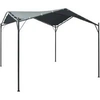 vidaXL Stabli Möbel Pavilion Partyzelt Überdachung 3x3 m Stahl Anthrazit - Pavillons & Tentes de réception CC4985696 1parcel