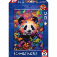 Schmidt Spiele Puzzle Le Panda dans la Forêt Arc-en-Ciel - 1000 pièces
