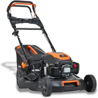 FUXTEC Tondeuse à gazon à essence 4 en 1 FX-RM5170es - 170cc | 51cm | 28Kg | 4 temps | Démarrage électrique | Fonction mulching | Ejection latérale | 60L | EasyClean | jusqu'à 1000m²