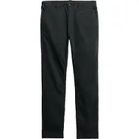 Superdry pour homme. M7011414A Pantalon utilitaire chino noir (36/32), Casuel, Coton