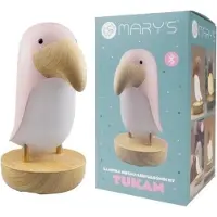 Eco-Light Veilleuse LED et enceinte bluetooth Tukan rose