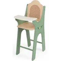 Classic World Chaise haute vintage en bois pour poupée, style classique