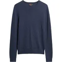 Superdry Homme Pull Slim ras du cou Essential Bleu Taille: Xxl