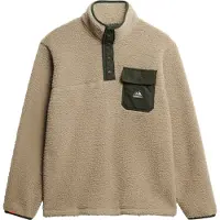 Superdry pour homme. M2014283A Fuji Popper polaire beige (XXL), Casuel, Polister recyclé, Durable
