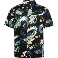 Superdry pour homme. M4010620A Chemise hawaïenne marine (XXL), Noir, Casuel, Modal, Manche courte