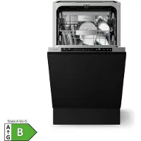 Klarstein Velaire Lave Vaisselle Encastrable 45 cm - 10 Couverts, 6 Programmes, Silencieux 42 dB, , AquaStop, Acier Inox, Lave-vaisselle Intégrable