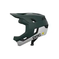 POC - Casque intégral de VTT - Otocon Race Mips Pargasite Green Matt/Hydrogen White Matt - Taille 51-54 cm - Vert