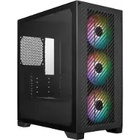 Cooler Master Boîtier PC Elite 301 mini tour noir ARGB avec panneau latéral verre trempé