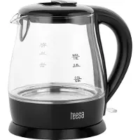 Uni-T TEESA Bouilloire électrique en verre 1L LED Noir TSA1030B Nouveau