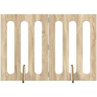 vidaXL Barrière pliante pour animaux de compagnie, 2 pièces, finition chêne Sonoma, 100,5 x 38 x 70 cm