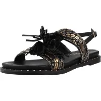 Carmela pour femme. 16319801-NEGRO Sandales 163198 noir (38), Plat, Boucle, Casuel