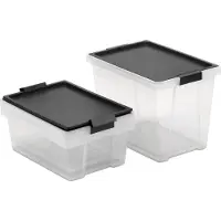 TATAY Boîte De Rangement Multifonction 2x7l 1x15l 3 Unités