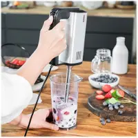 Gastroback Design Handmixer Pro, 0,8 l, Noir, Argent, Battre, Mélanger, Hacher, Couper, Mixer, 1,45 m, Duraluminium, 500 W
