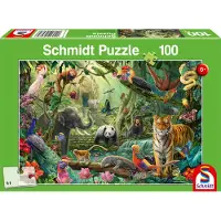Schmidt Spiele Puzzle Les Animaux de la Jungle - 100 à 149 pièces