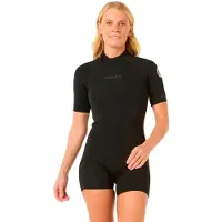 Rip Curl D/patrol 22l Eco 2 Mm Woman Short Sleeve Back Zip Shorty Noir 6 Femme