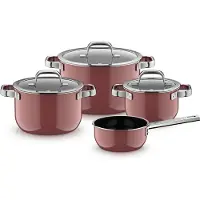 WMF Fusiontec Mineral Pro Batterie de Cuisine 4 Pièces Rose Quartz