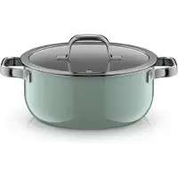 WMF Fusiontec Mineral Pro, Bratentopf mit Deckel, 24 cm, Eucalyptus Haze 3201114171 4000530760678