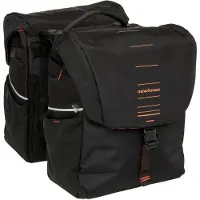 New Looxs Sacoche double pour vélo Vigo Double RackTime 2.0 - 40 litres - 30 x 19 x 40 cm (2x) - Noir-orange
