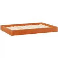 Syfax Lit pour Chien Cire marron 92 x 64 x 9 cm Bois de Pin Massif