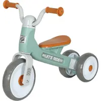 AIYAPLAY Draisienne bébé 1-3 ans jusqu'à 20 kg, vélo enfants sans pédale, 3 roues silencieuses, direction sécurisée et limitée, pour l'intérieur et l'extérieur, vert