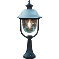 Konstsmide Lampe de terrasse Parma 58cm en acier inoxydable avec du noir