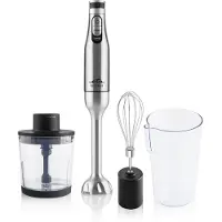 Eta 321590000 blender 0.6 L Mixeur plongeant 1200 W Noir, acier satiné