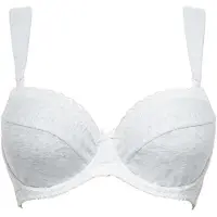Sans complexe Soutien-Gorge Allaitement Armatures Gris En Coton