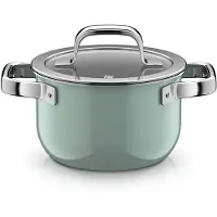WMF Fusiontec Mineral Pro, Kochtopf mit Deckel, 16 cm, Eucalyptus Haze 3201114173 4000530760692