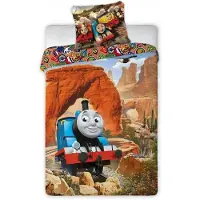 Faro Linge de lit en coton 160x200 Locomotive Tom et ses amis 6875