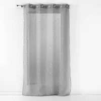 Douceur D`Interieur - Panneau à Oeillets 140 X 240 Cm Voile séble Phosphorescent Fluo Night Gris