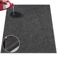 Vevor Tapis de Sol de Garage 2235,2x6096x2,4 mm Tapis Protection Antidérapant Imperméable Eau Neige Pluie Boue Huile de Voitures avec Support TPE Anti-fuite