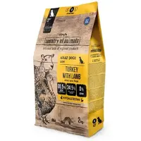 COUNTRY OF ANIMALS Dog Turkey with Lamb M dinde avec agneau, nourriture sèche pour chiens 2 kg