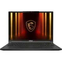 MSI Stealth A16 AI+ A3XWHG-042PL Ryzen AI 9 HX 370 16.0 "QHD (16", 2000 Go, 32 Go, DE, AMD Ryzen AI 9 HX 370), Ordinateur portable, Noir