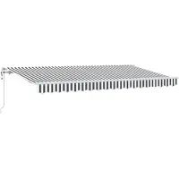 vidaXL Store rétractable Anthracite 400 x 200 cm Tissu