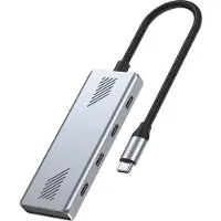 Gembird Uhb-cm-u310-c4-01 4-port Usb-c 3.2 (gen 2) Type-c Hub Argenté