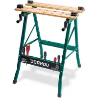 OEM Etabli pliable - établi avec plan de travail en bambou - construction métallique - antidérapant - supporte jusqu'à 150kg avec couvercle