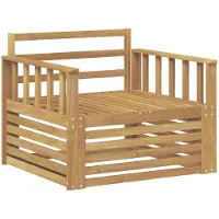 vidaXL Canapé d'extérieur en bois massif d'acacia blanc