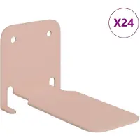 vidaXL Étagère flottante avec étagère 24 pcs Rose 6 x 10,8 x 6,6 cm