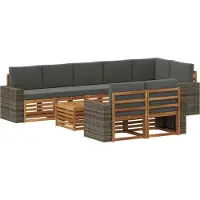 vidaXL Ensembles de canapés en bois massif d'acacia