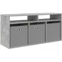 Syfax Basboard avec tiroir Gris béton 102 x 32 x 48,5 cm
