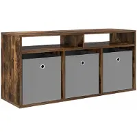 Syfax Basboard avec tiroir Chêne fumé 102 x 32 x 48,5 cm