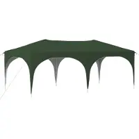 Syfax Tente de fête pop-up 575 x 288 x 245 cm Vert Tissu Oxford