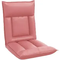 vidaXL Fauteuil à pied réglable en similicuir rose