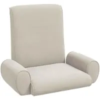 vidaXL Fauteuil à pied réglable, couleur avoine, velours épais